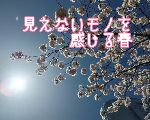 見えないモノを感じる春